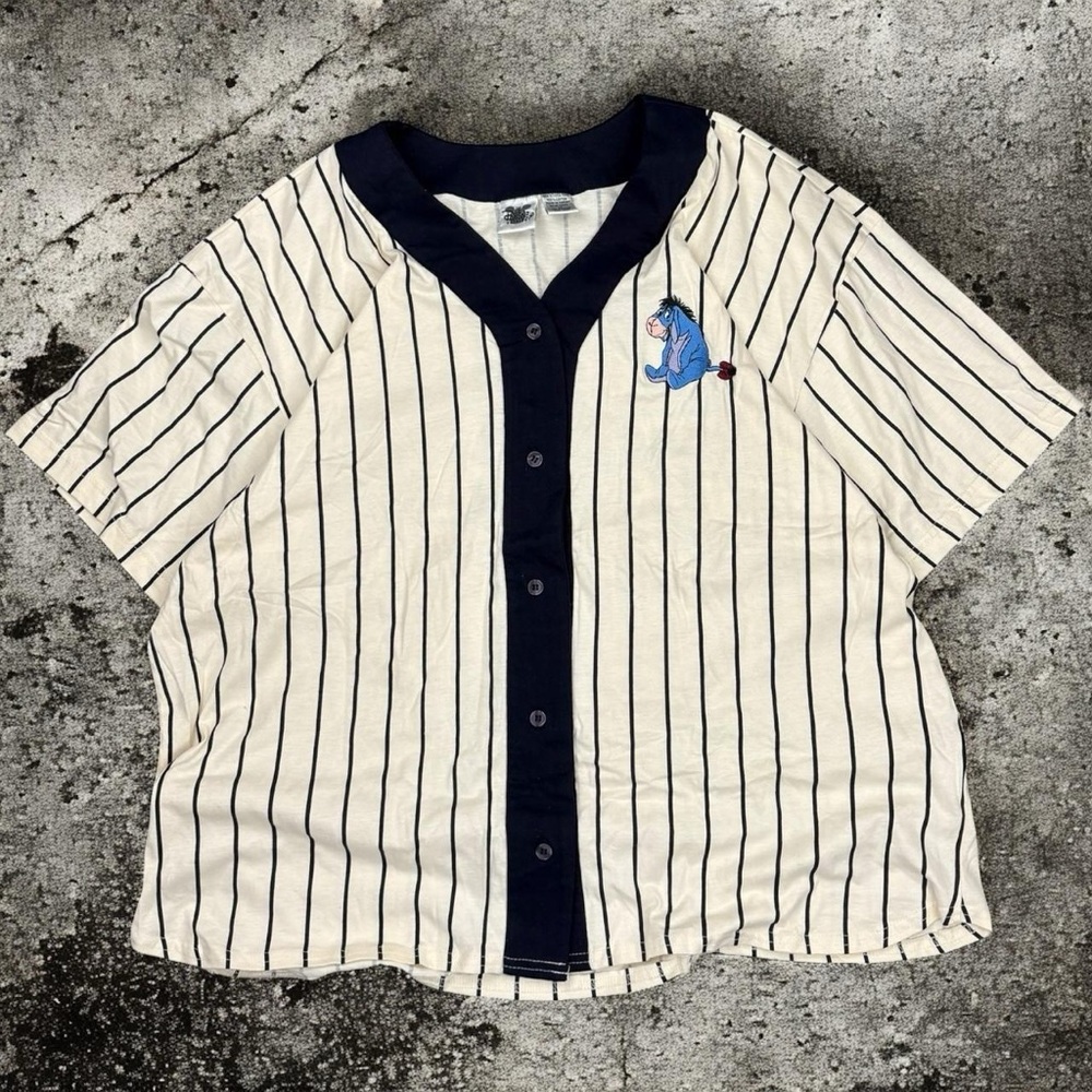 Vintage Disney Eeyore Baseball Cotton Jersey Set